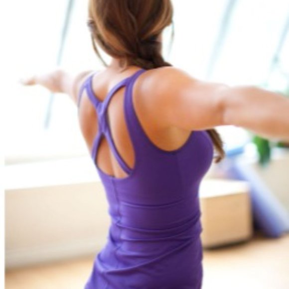 ❤️ HOST PICK - Lululemon Optimal Tank Purple Faded Dot Embossed, Yoga EUC, Sz 8